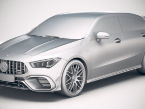 Mercedes-Benz CLA45 S AMG Shooting Brake 2020 Model 3D