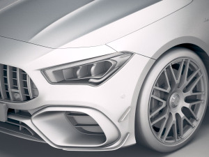 Mercedes-Benz CLA45 S AMG Shooting Brake 2020 Model 3D
