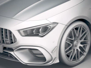 Mercedes-Benz CLA45 S AMG Shooting Brake 2020 3D Model