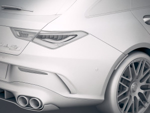 Mercedes-Benz CLA45 S AMG Shooting Brake 2020 Model 3D