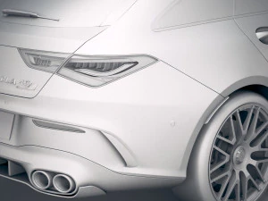 Mercedes-Benz CLA45 S AMG Shooting Brake 2020 3D Model
