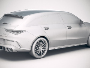 Mercedes-Benz CLA45 S AMG Shooting Brake 2020 Model 3D