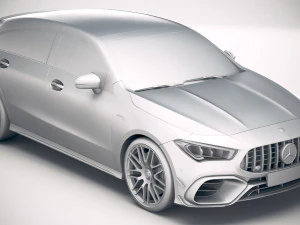 Mercedes-Benz CLA45 S AMG Shooting Brake 2020 3D Model