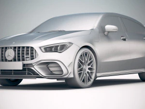 Mercedes-Benz CLA45 S AMG Shooting Brake 2020 3D Model