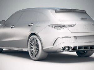 Mercedes-Benz CLA45 S AMG Shooting Brake 2020 3D Model