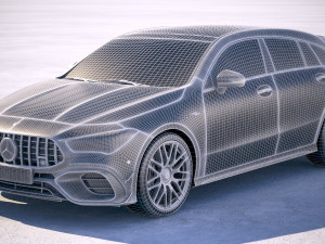 Mercedes-Benz CLA45 S AMG Shooting Brake 2020 Model 3D