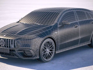 Mercedes-Benz CLA45 S AMG Shooting Brake 2020 3D Model