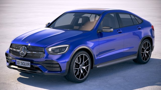 Mercedes-Benz GLC Coupe 2020 Modelo 3D .c4d .max .obj .3ds .fbx .stl .blend 