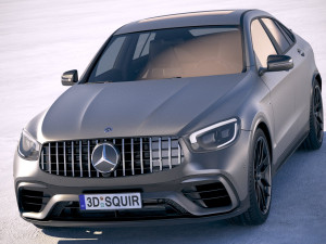 Mercedes-Benz GLC 63 S AMG Coupe 2020 Model 3D