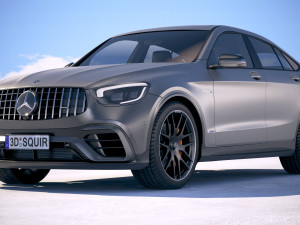 Mercedes-Benz GLC 63 S AMG Coupe 2020 Model 3D