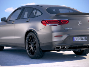 Mercedes-Benz GLC 63 S AMG Coupe 2020 Model 3D