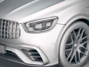 Mercedes-Benz GLC 63 S AMG Coupe 2020 3D Model