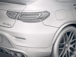 Mercedes-Benz GLC 63 S AMG Coupe 2020 3D Model