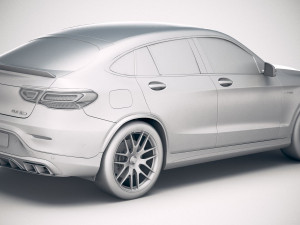 Mercedes-Benz GLC 63 S AMG Coupe 2020 Model 3D