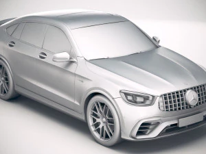 Mercedes-Benz GLC 63 S AMG Coupe 2020 3D Model