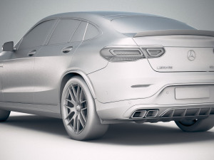 Mercedes-Benz GLC 63 S AMG Coupe 2020 Model 3D