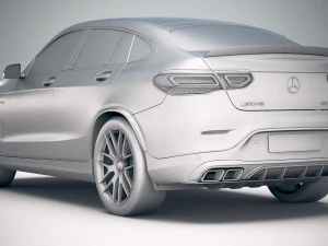 Mercedes-Benz GLC 63 S AMG Coupe 2020 3D Model