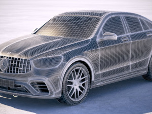 Mercedes-Benz GLC 63 S AMG Coupe 2020 Model 3D