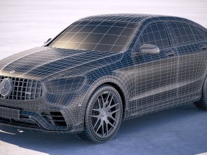 Mercedes-Benz GLC 63 S AMG Coupe 2020 Model 3D