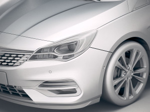 Opel Astra 2020 3D Model