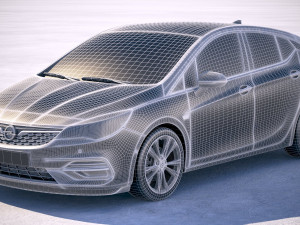 Opel Astra 2020 3D Model