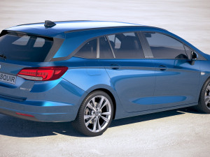 Opel Astra Sports Tourer 2020 3D Модель