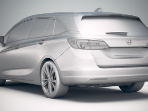 Opel Astra Sports Tourer 2020 3D Модель