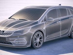 Opel Astra Sports Tourer 2020 3D Модель
