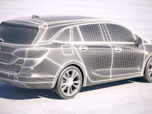 Opel Astra Sports Tourer 2020 3D Модель