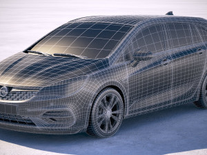 Opel Astra Sports Tourer 2020 3D Модель