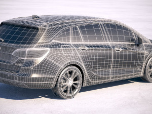 Opel Astra Sports Tourer 2020 3D Модель