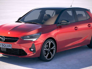Opel Corsa 2020 Model 3D