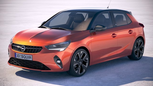 Opel Corsa-e 2020 Modelo 3D .c4d .max .obj .3ds .fbx .stl .blend