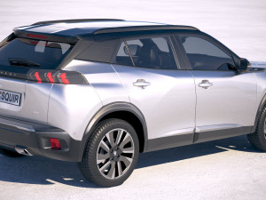Peugeot 2008 2020 Modello 3D
