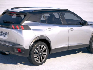 Peugeot 2008 2020 3D Model