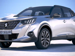 Peugeot 2008 2020 3D Model