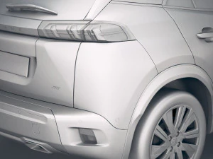 Peugeot 2008 2020 3D Model