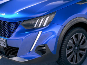 Peugeot E-2008 2020 3D Model