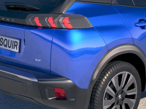 Peugeot E-2008 2020 3D Model