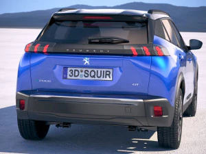 Peugeot E-2008 2020 3D Model