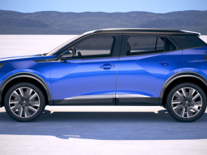 Peugeot E-2008 2020 3D 모델