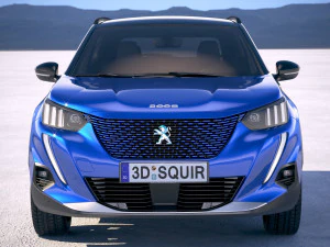 Peugeot E-2008 2020 3D Model