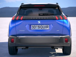 Peugeot E-2008 2020 3D Model