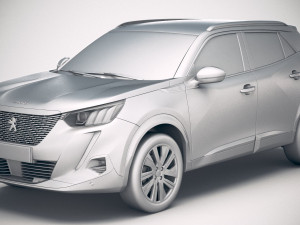 Peugeot E-2008 2020 3D 모델