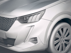 Peugeot E-2008 2020 3D 모델