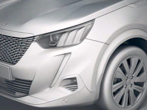 Peugeot E-2008 2020 3D Model