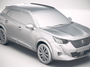 Peugeot E-2008 2020 3D 모델
