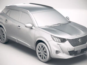 Peugeot E-2008 2020 3D Model