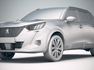 Peugeot E-2008 2020 3D 모델