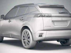 Peugeot E-2008 2020 3D Model